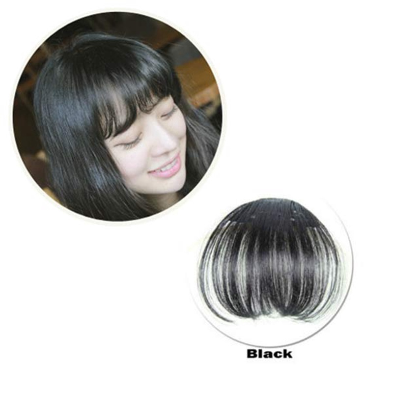 Hair Clip False Hair Piece Fake Hair Extension  Air Bangs