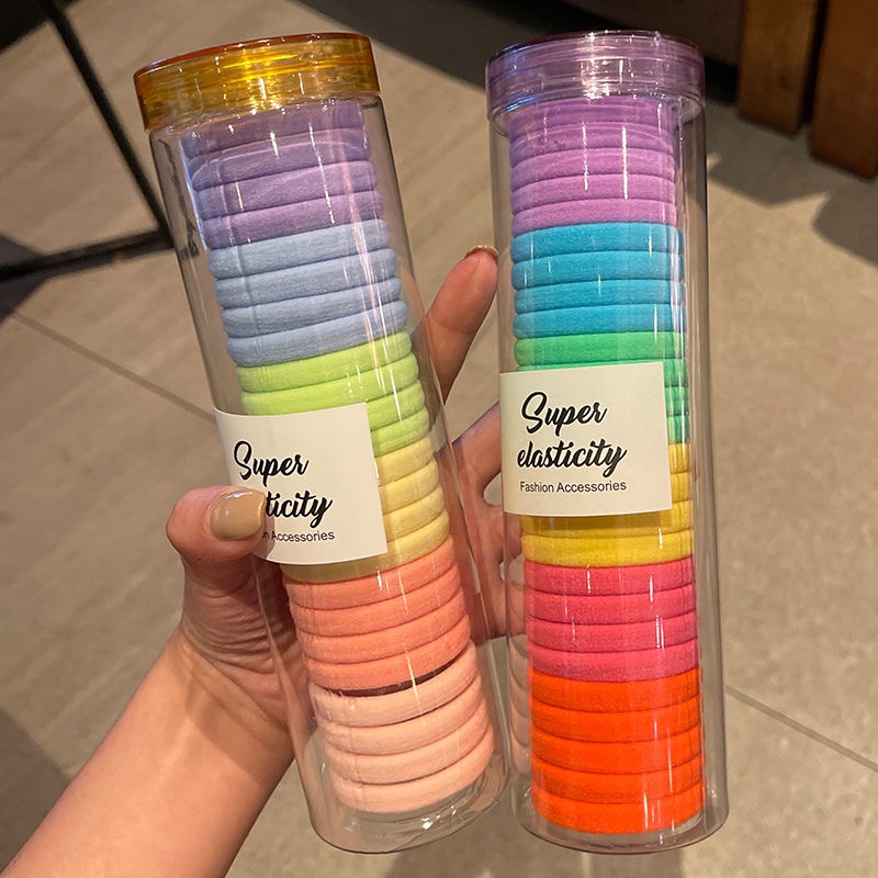 Dây thun buộc tóc AY nhiều màu sắc phong cách Hàn Quốc cho nữ