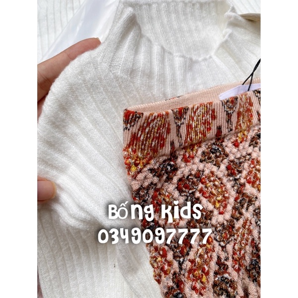Áo Len &amp; Chân Váy Bé Gái Smock ZR