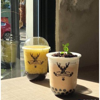 50 Ly PP 500ml nắp cầu chịu nhiệt 110 oC Ly nhựa bầu đựng trà sữa Q - Plastic cup Hot trend