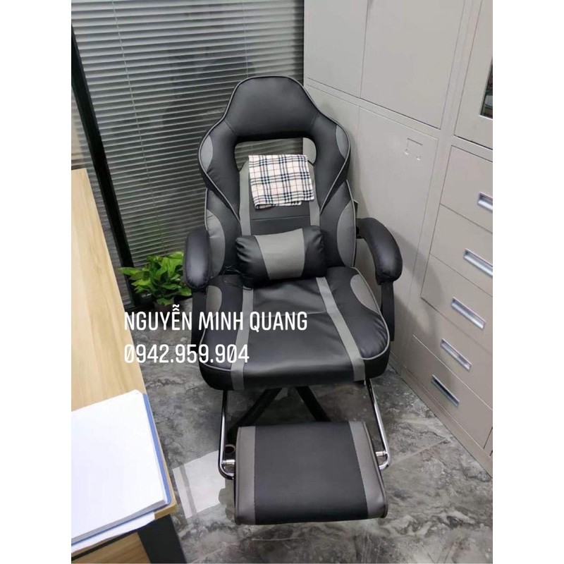 Ghế Gaming Da Pu Ngã Lưng ( Massage Gối Rung ) | BigBuy360 - bigbuy360.vn