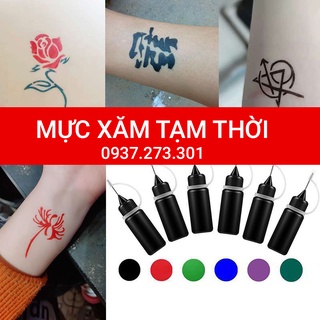 Mực xăm tạm thời tattoo tạm thời, hình xăm dán tạm thời chống nước