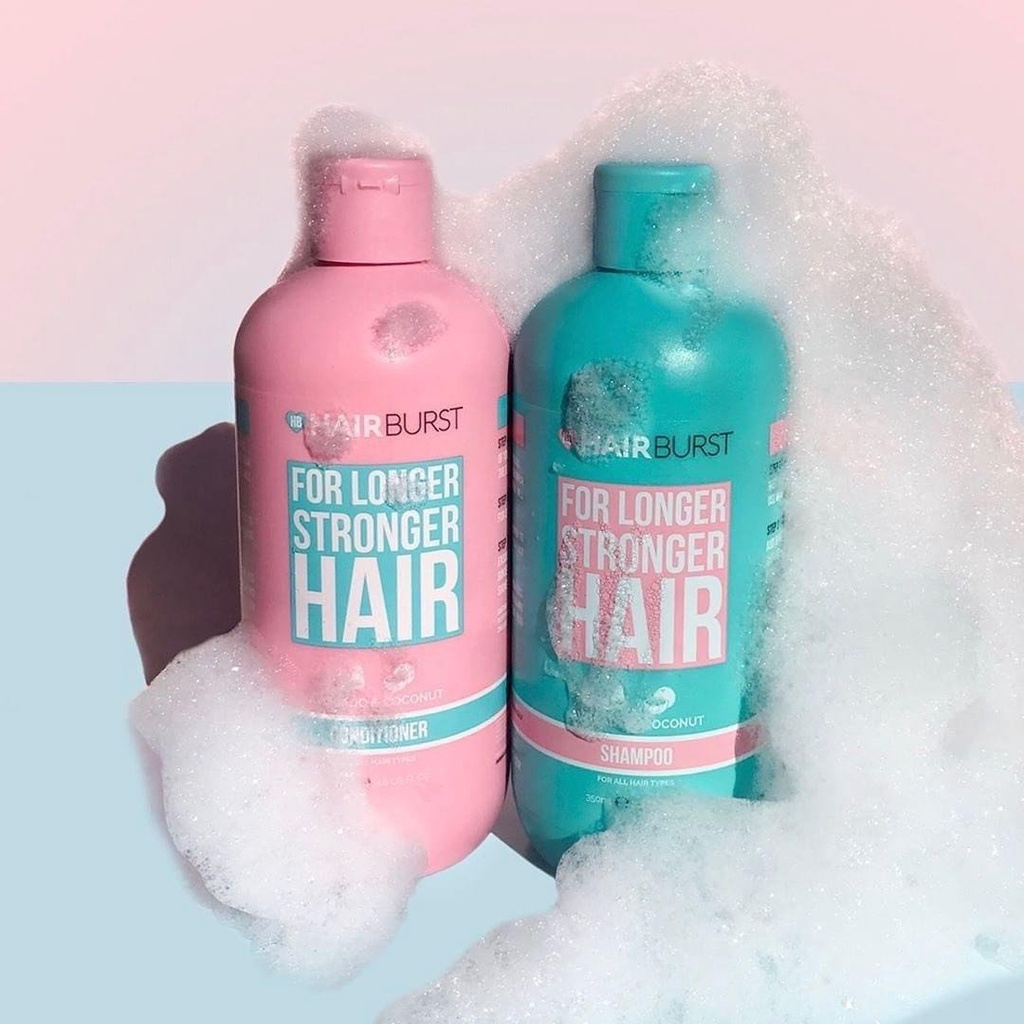 Set gội xả hỗ trợ tóc mọc dài hơn chắc khỏe hơn HairBurst For Longer Stronger Hair 350ml/chai