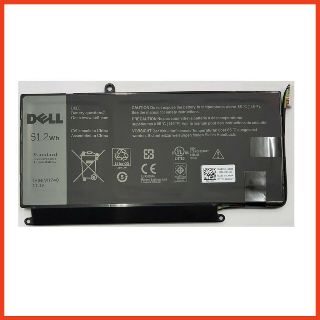 [Giá hủy diệt] Pin dell vostro 5460 ZIN pin 6 cell dẹt lắp trong máy Vostro 5460 5470 5480 5560 5570 14-5439 Inspiron 14