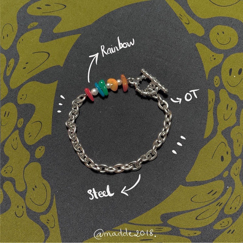 Rainbow bracelet / vòng tay đá cầu vòng thích hợp cho nam và nữ