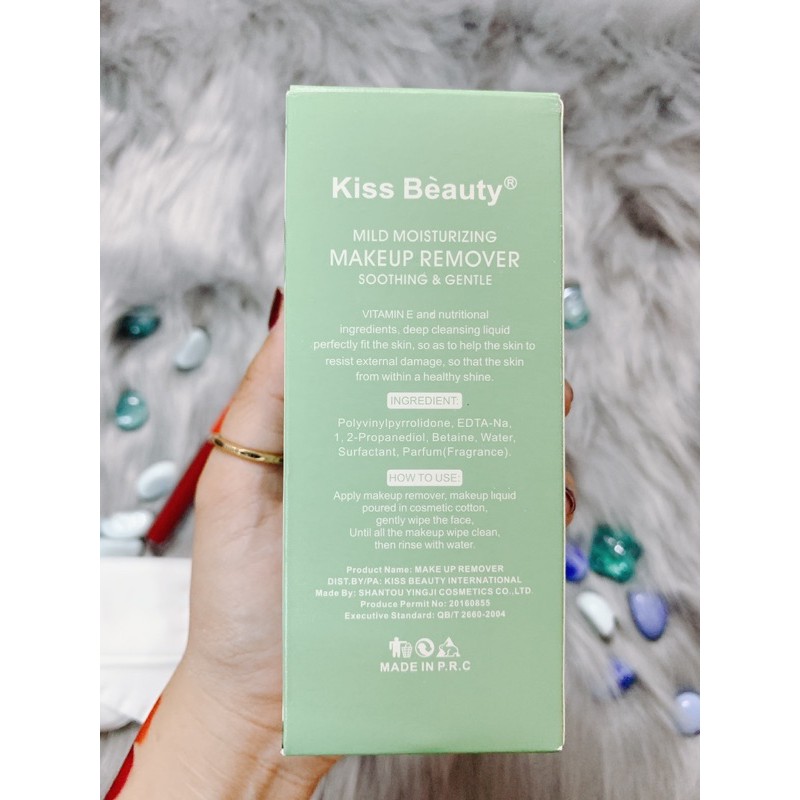 🍃NƯỚC TẨY TRANG Kiss Beauty GREEN TEA 180ml