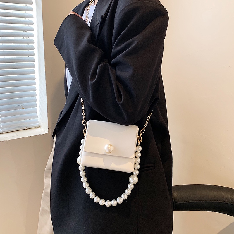 Túi Đeo Chéo mini Đính Ngọc Trai Thời Trang Dành Cho Nữ