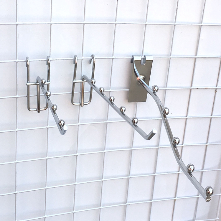 Kệ Lưới Đựng Đồ 5 / 7 Hạt Có Thể Uốn Cong Kèm Móc Treo Tiện Dụng Cho Siêu Thị