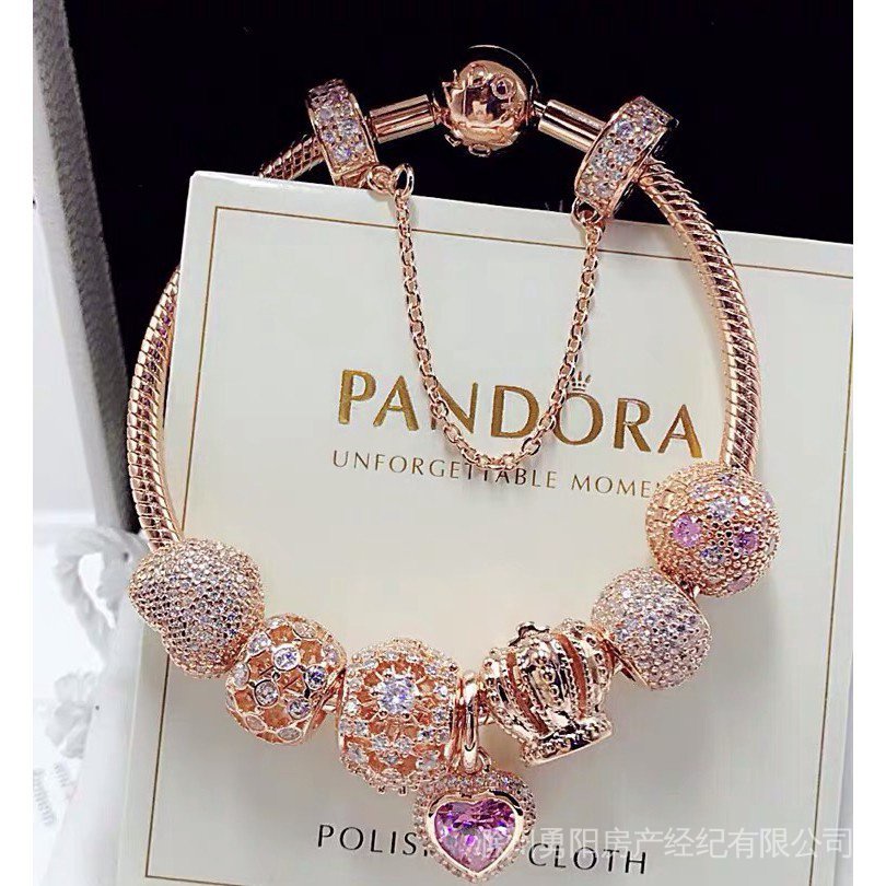 Vòng Tay Pandora A3 as68 S925 Bạc / Xanh Lam / Bầu Trời Sao Lấp Lánh Phong Cách Mới Bán Chạy 8SSo