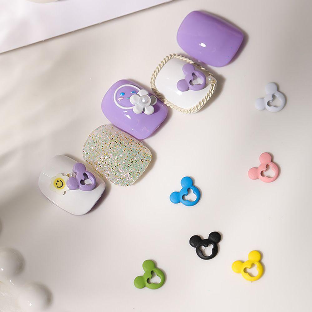Phụ Kiện Trang Trí Móng Tay Hình Chuột Mickey Màu Sắc Ngọt Ngào Xinh Xắn