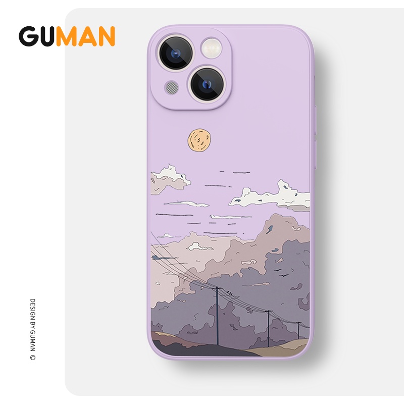 Ốp lưng GUMAN mềm chống bẩn dễ thương đẹp cho iPhone 14 13 12 11 Pro Max SE 2020 X XR XS 8 7 ip 6S 6 Plus kute XYB361