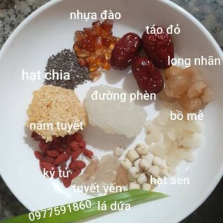 4 sét nguyên liệu chè dưỡng nhan