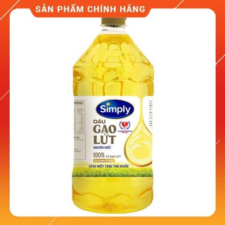 Dầu Gạo lức Simply chai 1 lít ,2 lít
