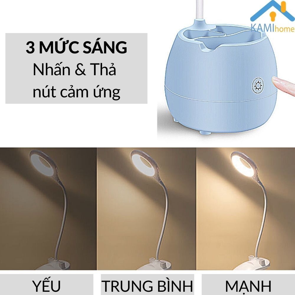 Đèn học để bàn chống cận thị sạc tích điện ❤Chọn mẫu❤ bóng led điều khiển cảm ứng Bảo hành 3 tháng