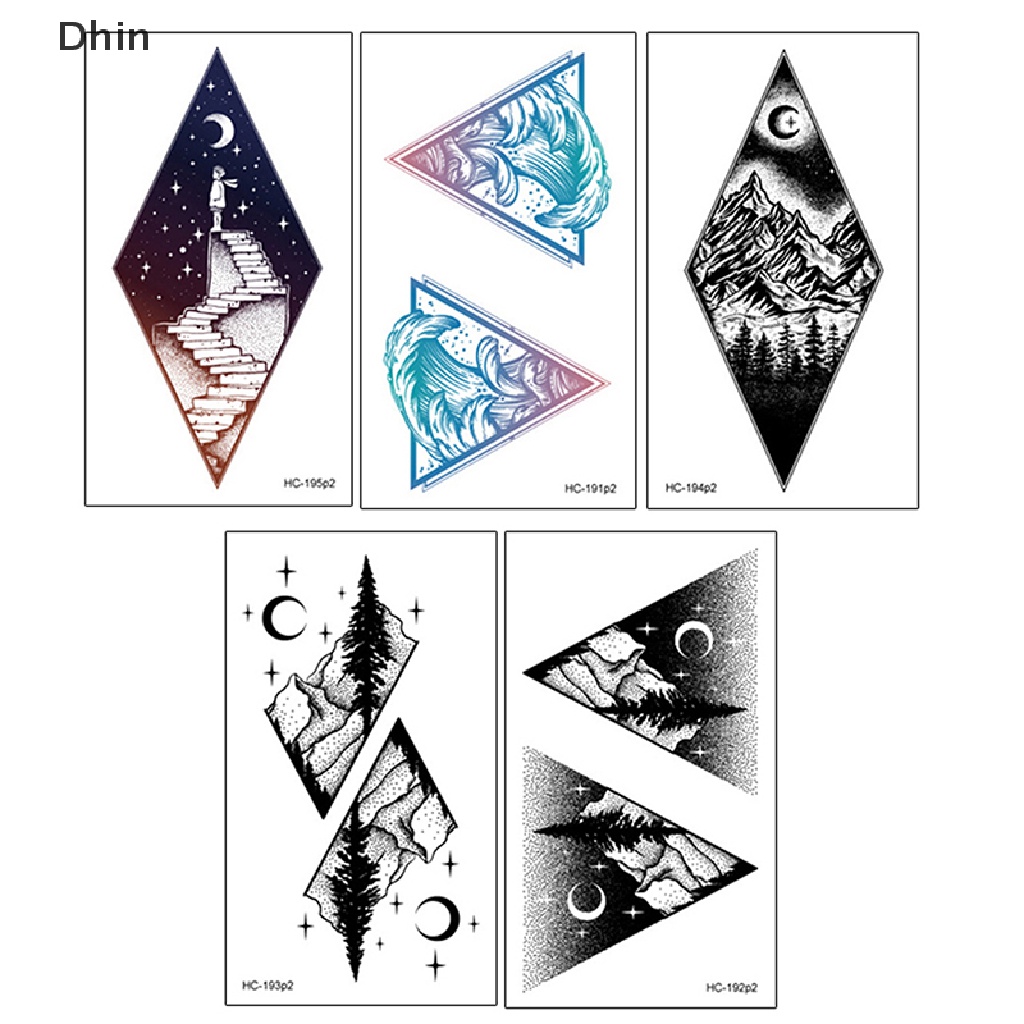 Hình Xăm Dán Tạm Thời Hình Mặt Trăng / Hành Tinh Hóa Trang Halloween