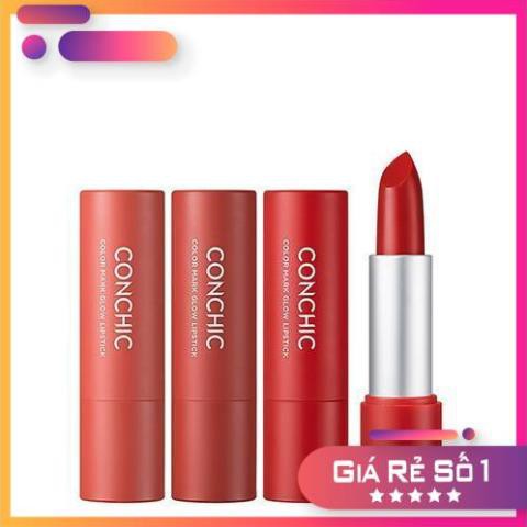 Son môi TONYMOLY Conchic Color Mark Glow 3.4g (Chỉ có màu 06 Red Appeal)