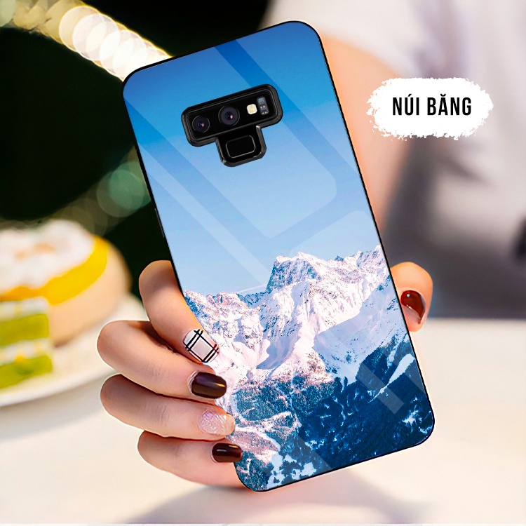 Ốp Lưng SAMSUNG NOTE 9 Mặt kính cường lực cao cấp, sáng bóng, chất lượng