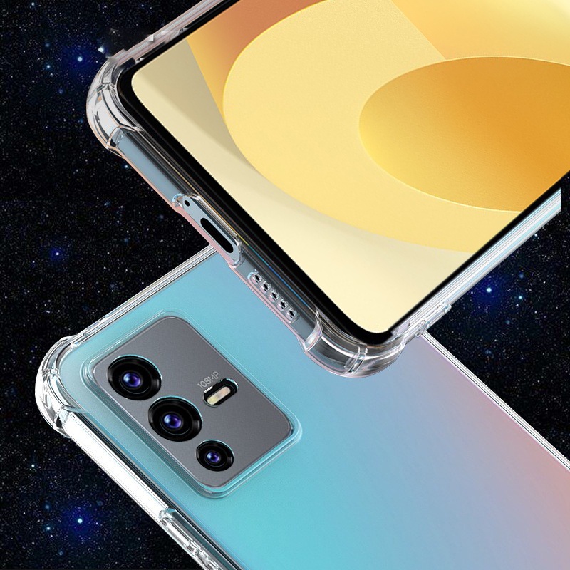Ốp Điện Thoại TPU Mềm Trong Suốt Chống Sốc Cho Vivo V23 Pro V23E V21 V21E V20 Y21 Y21S Y33S Y53S Y51A