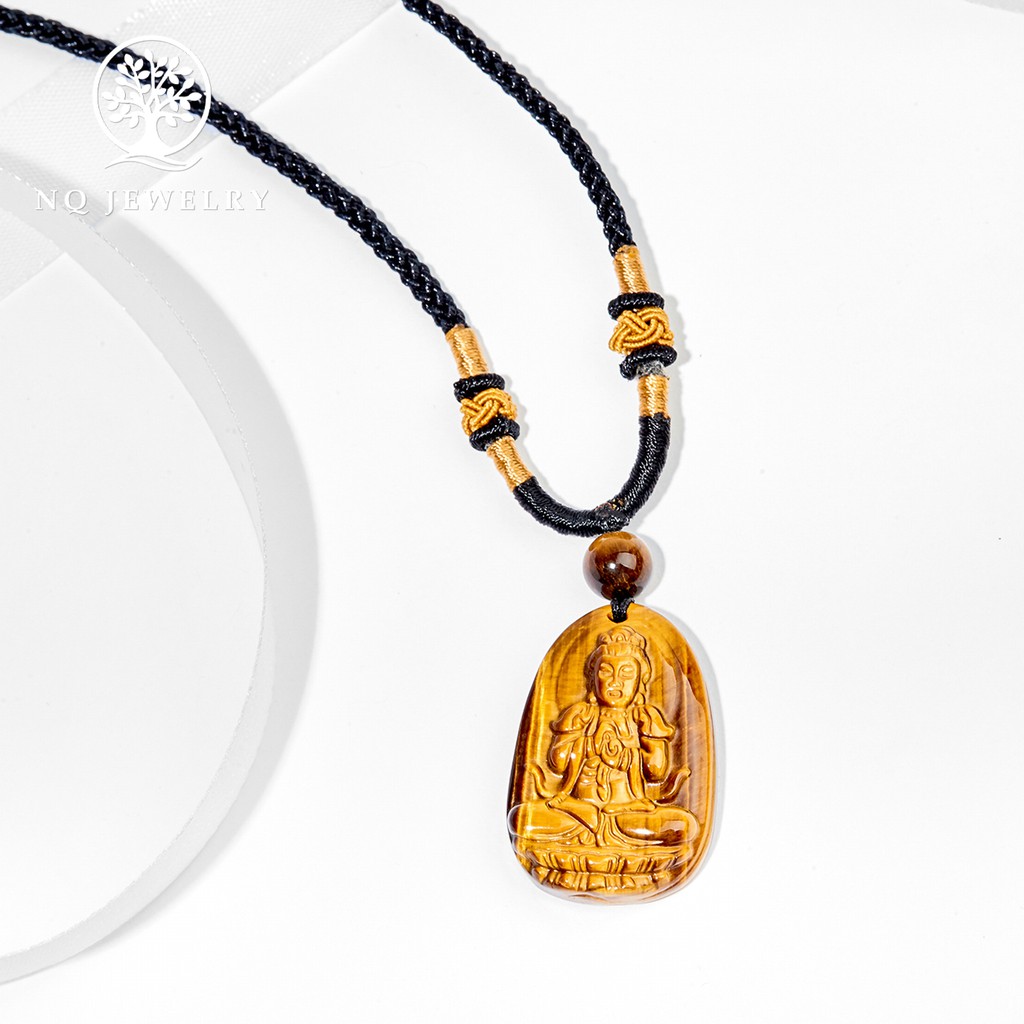 Dây chuyền phật bản mệnh vàng nâu - NQ Jewelry