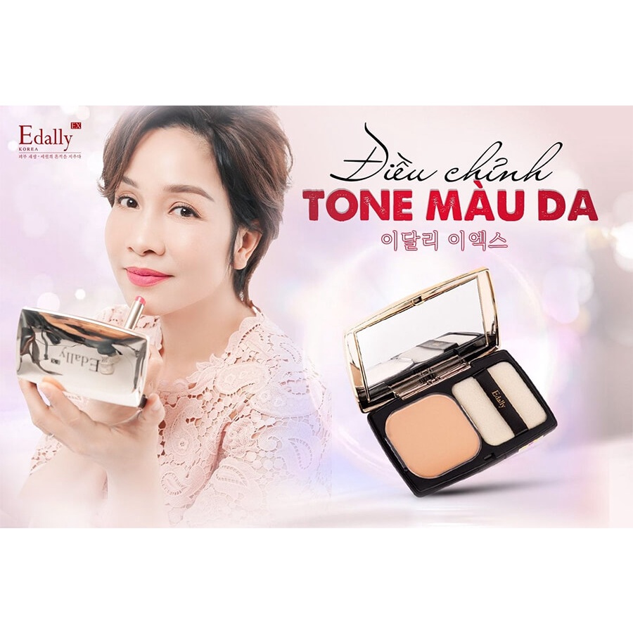 Phấn phủ dưỡng ẩm,kiềm dầu siêu mịn Edally EX