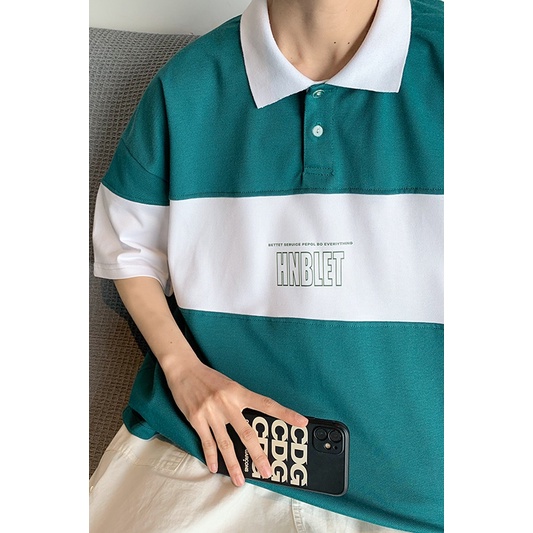 Áo Thun polo Tay Lỡ Form Rộng Phong Cách Hàn Quốc Dành Cho Nam