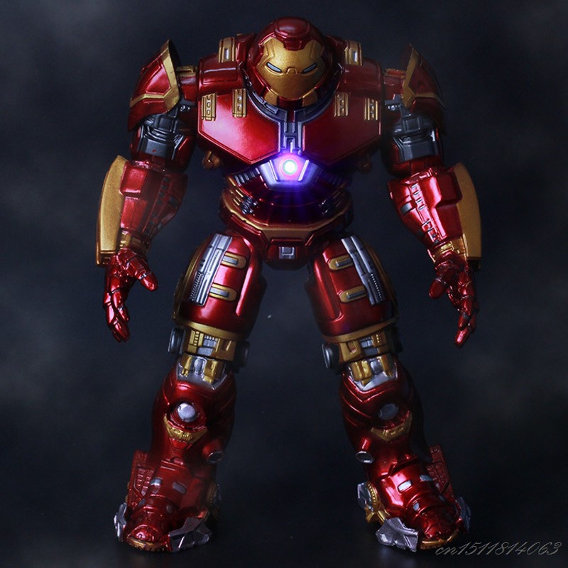 Hình hành động The Avengers Iron Man Hulk Đồ chơi có thể di chuyển với đèn Led Hình mô hình Ngư