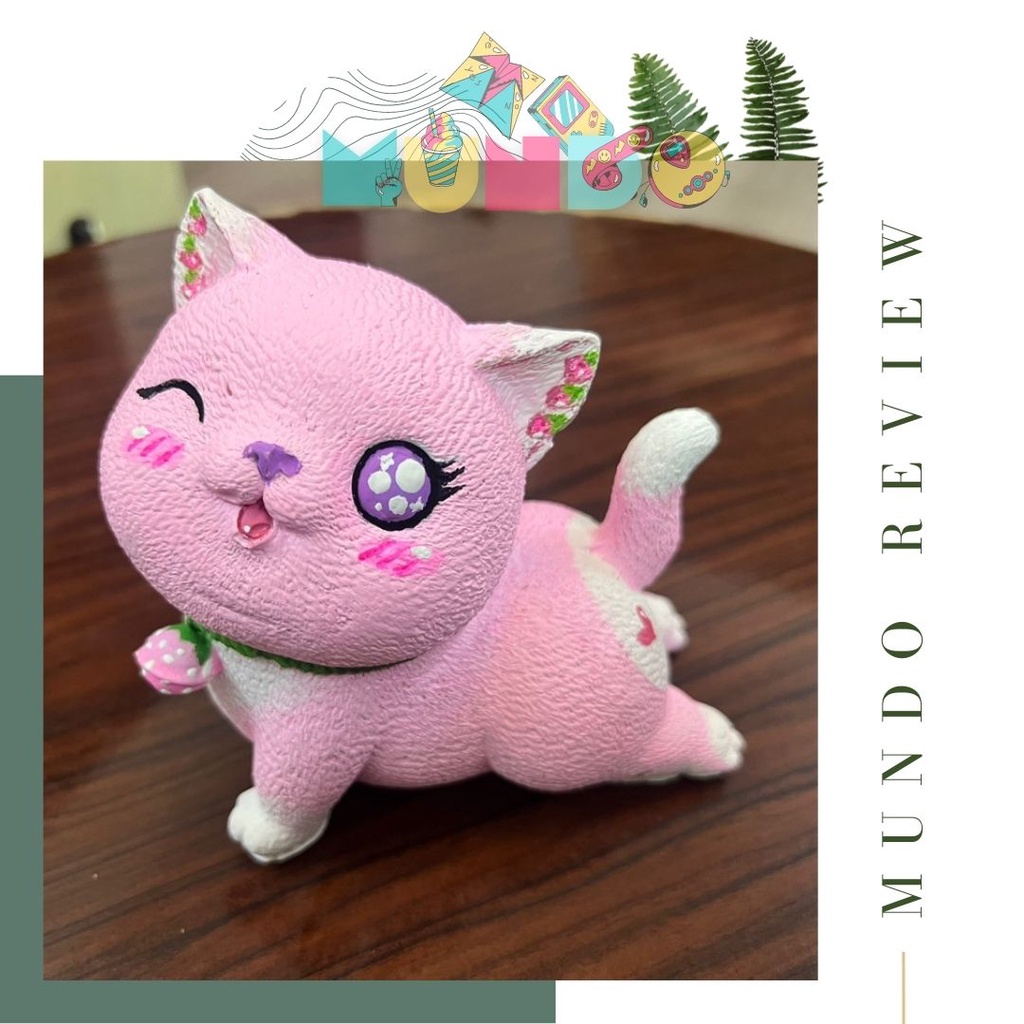 Tượng tô màu cao cấp (kèm màu/cọ) chọn mẫu MÈO LƯỜI tượng thạch cao MUNDO