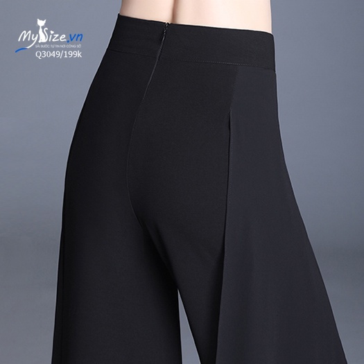 Quần ống rộng hack dáng, dài 100cm nhiều màu Q3049 - Mysize.vn