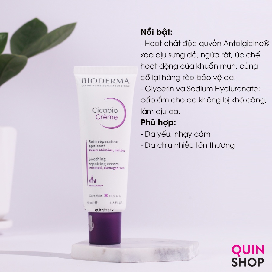 Kem Dưỡng Siêu Dịu Da Bioderma Laboratoire Dermatologique Cicabio Crème