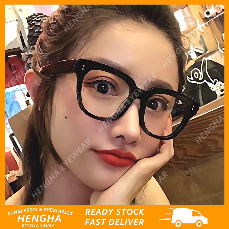 Mắt kính ngố hình vuông phong cách Hàn Quốc