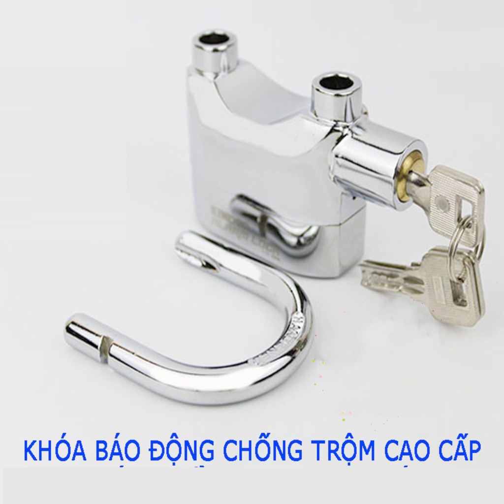 Ổ khóa báo động chống trộm Kinbar CT02, Khóa cửa cổng , cửa nhà ,càng xe máy, đĩa xe máy có còi hú