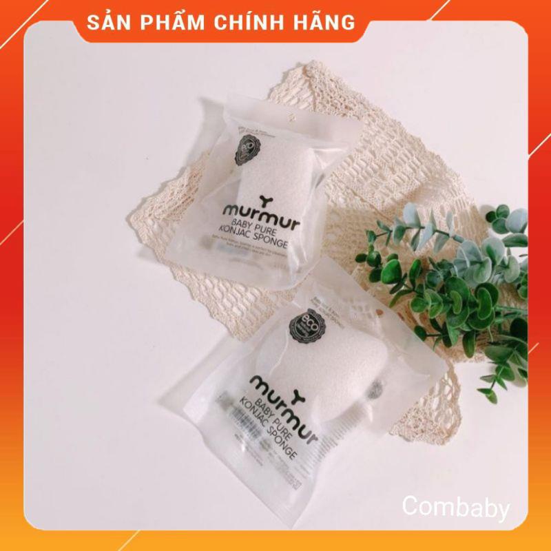 Bông tắm Muối Tắm hữu cơ Hàn Quốc Murmur Organic siêu mềm