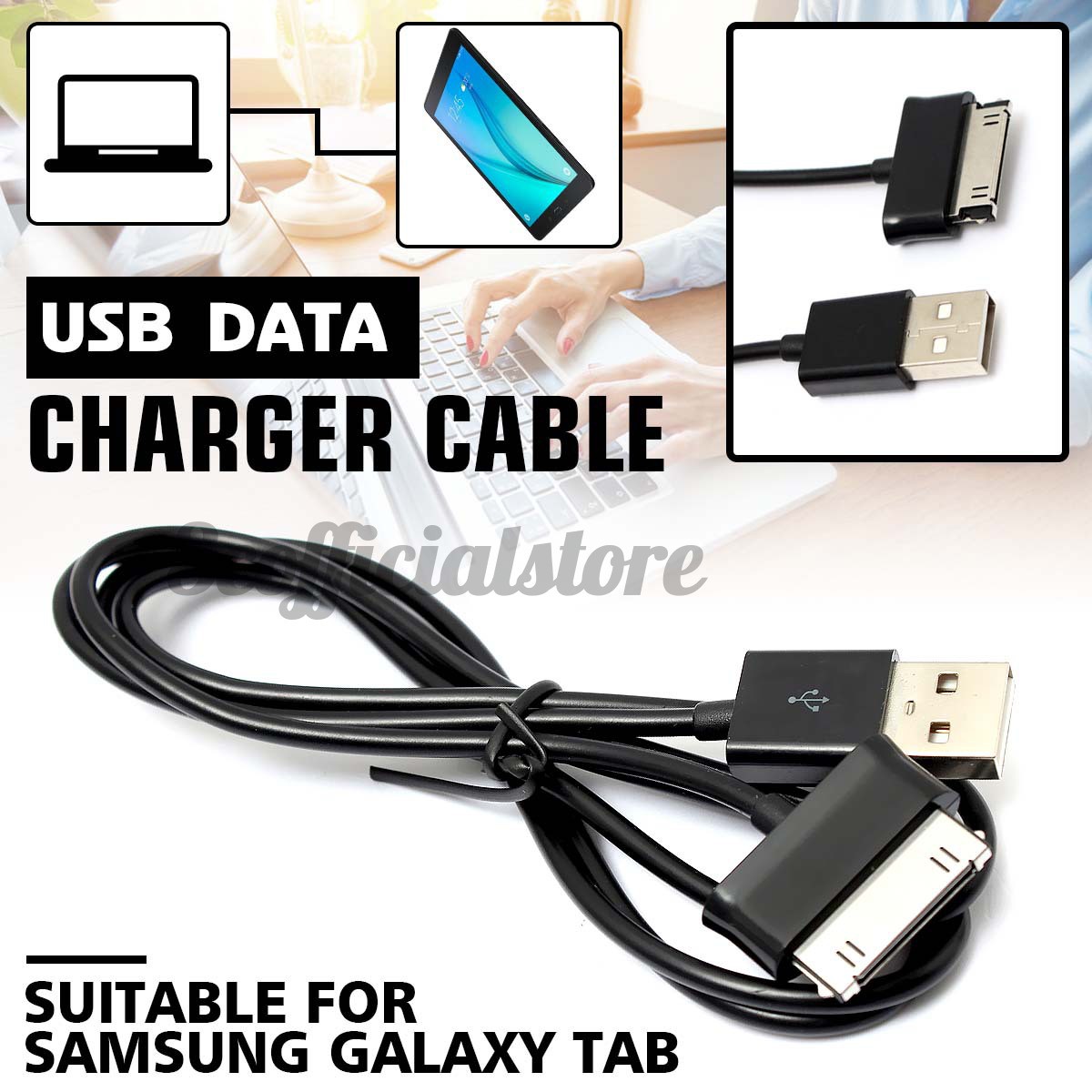 Cáp Sạc Usb 1m / 3.28ft Cho Samsung Galaxy Note 10.1 Gt-N8000 N8010