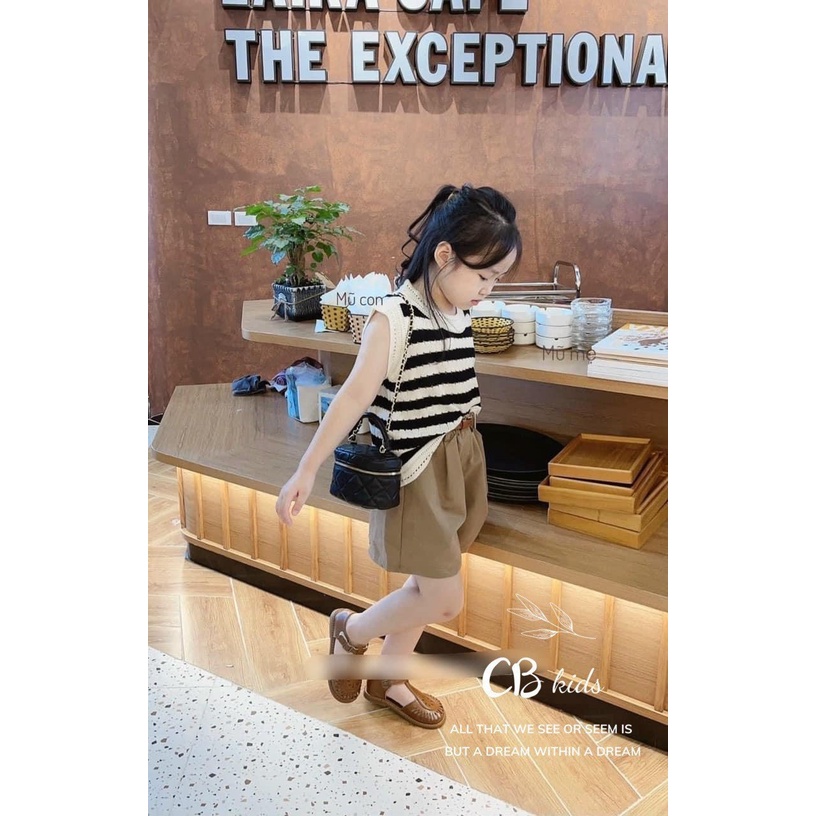 (10-30kg) Đồ bộ quần áo bé gái TẶNG KÈM thắt lưng TTR111 TTN112