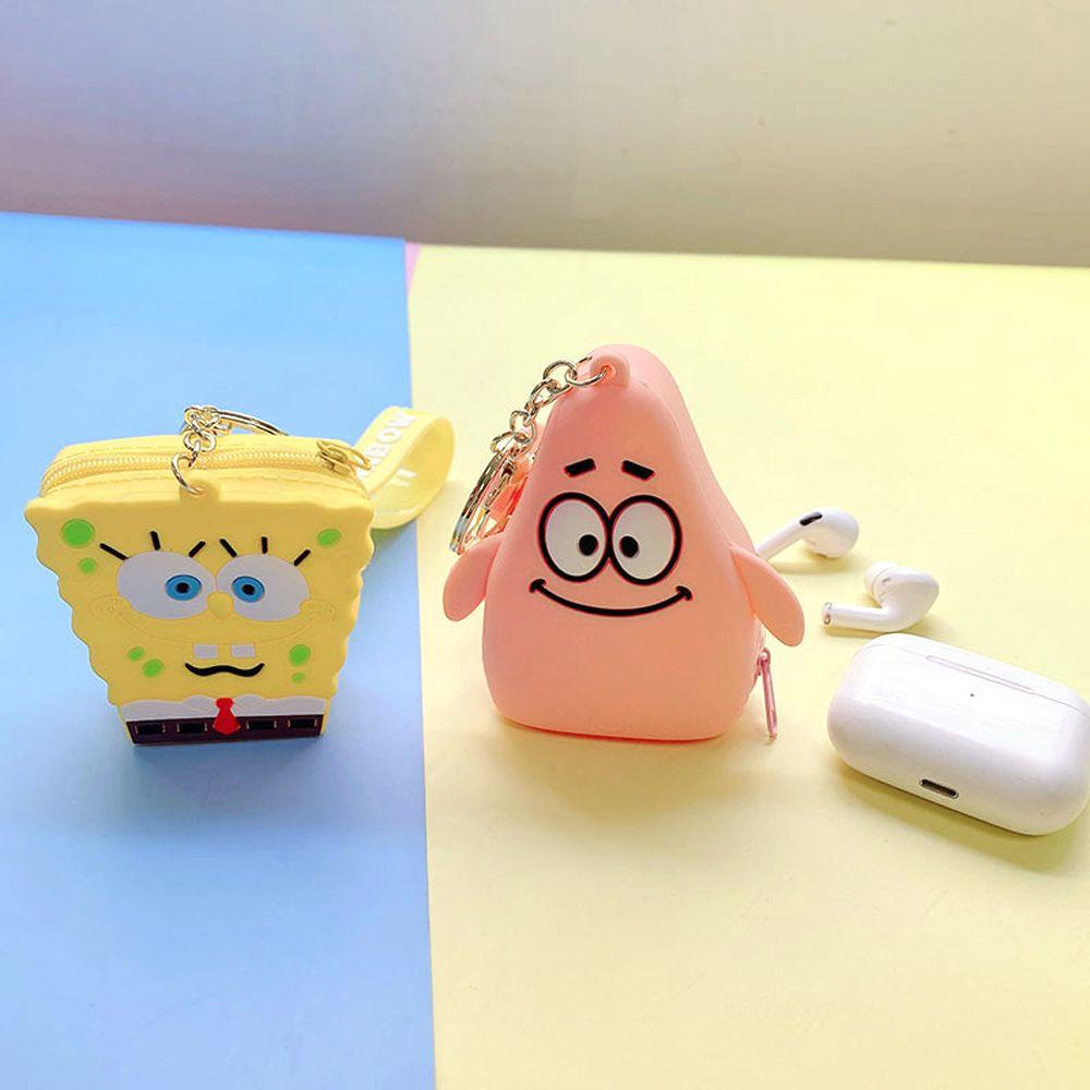 Ví Đựng Tiền Xu Mini Có Móc Khóa Họa Tiết Hoạt Hình Dễ Thương