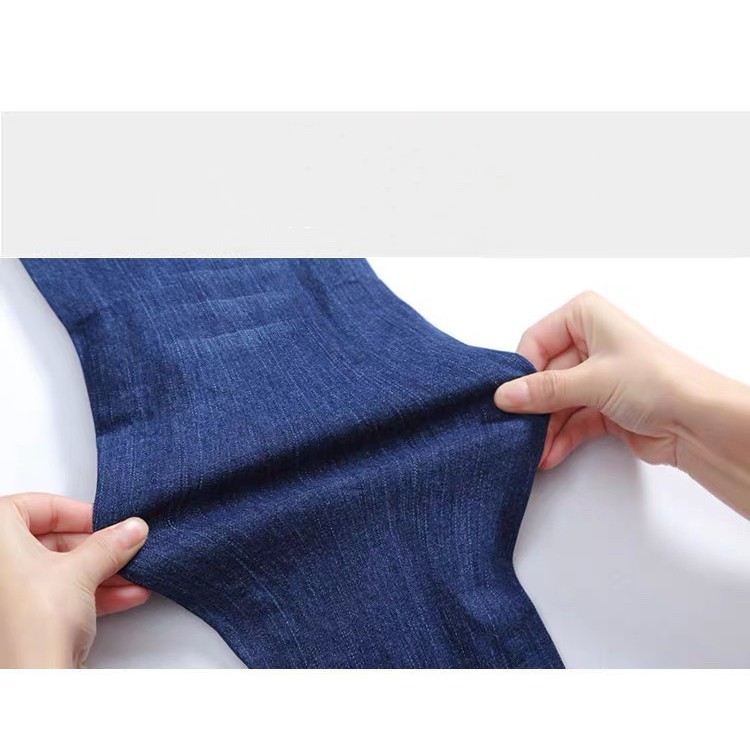 Quần jean dài BIG SIZE lưng cao rách kiểu màu xanh xước co dãn siêu mạnh 2270