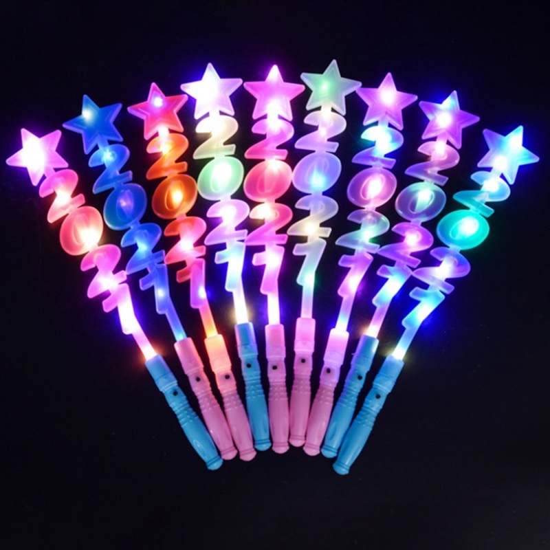 Flgo Băng Đô Hình Nơ Có Đèn LED Phát Sáng Mừng Năm Mới 2021