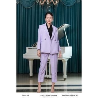 Áo vest tím vân thiết kế Elise FW2008244TUWOPU