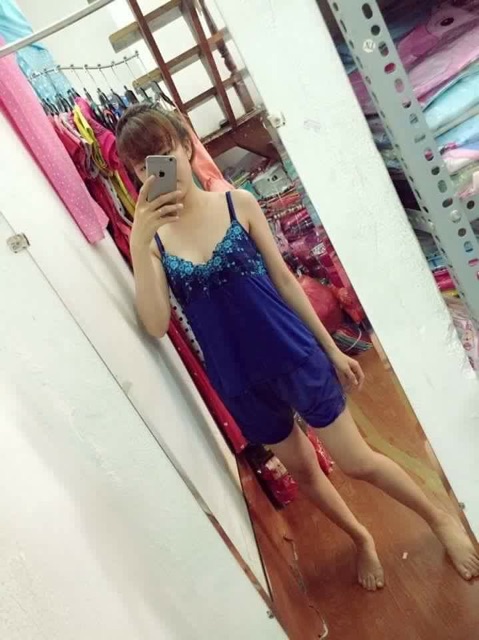 Đồ ngủ thun lạnh hai dây loại đẹp size 65-70kg (bán sỉ) | BigBuy360 - bigbuy360.vn