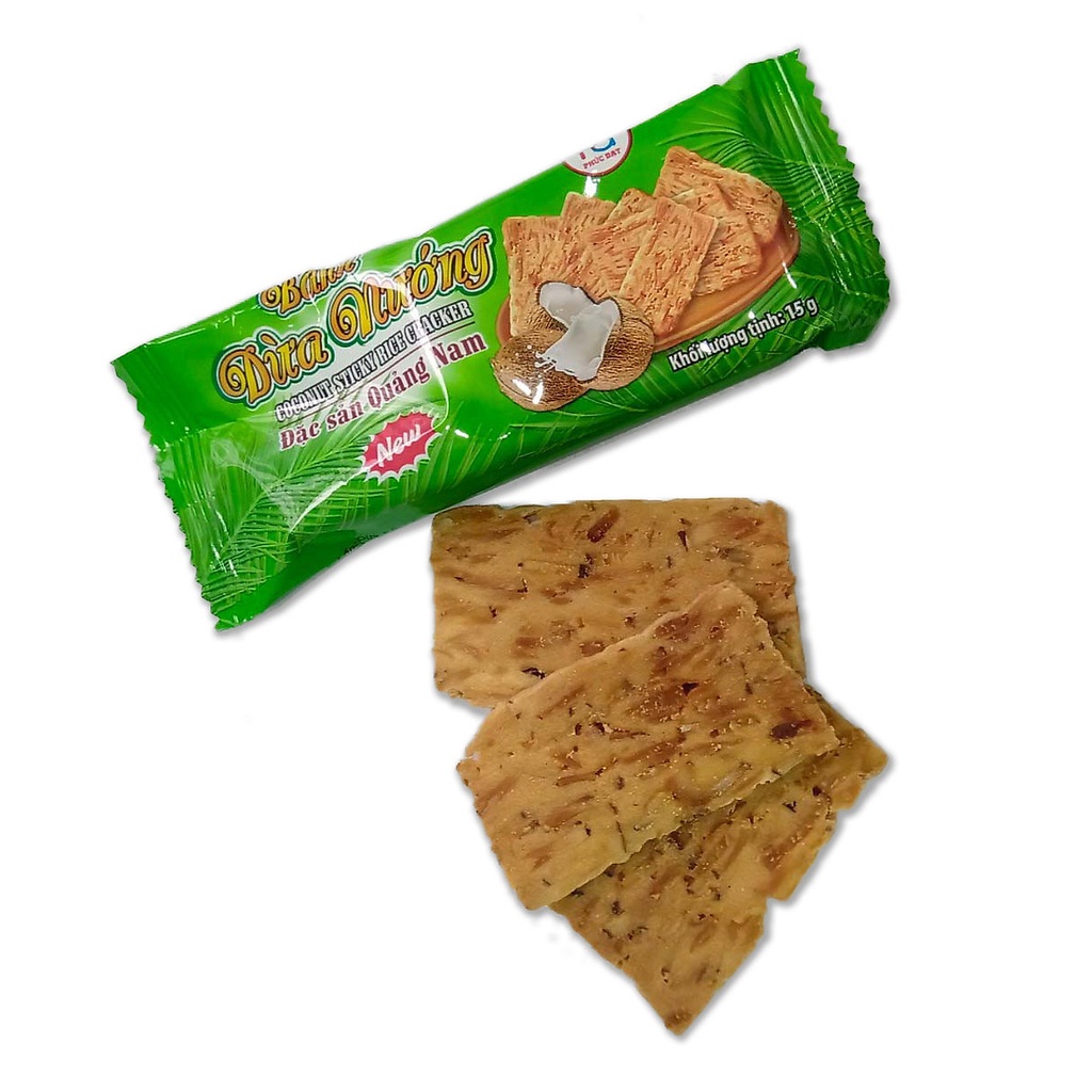 Bánh dừa nướng Quảng Nam gói lẻ đặc sản hiệu Phúc Đạt Sài Gòn Đặc Sản