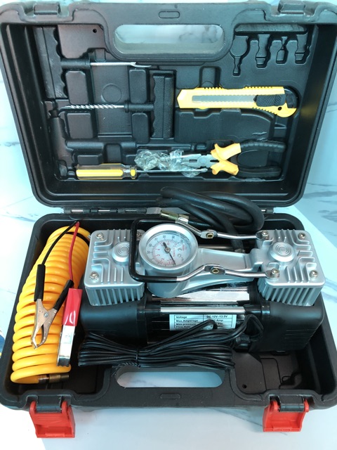 [CHÍNH HÃNG] Bộ bơm lốp ô tô mini rất tiện lợi