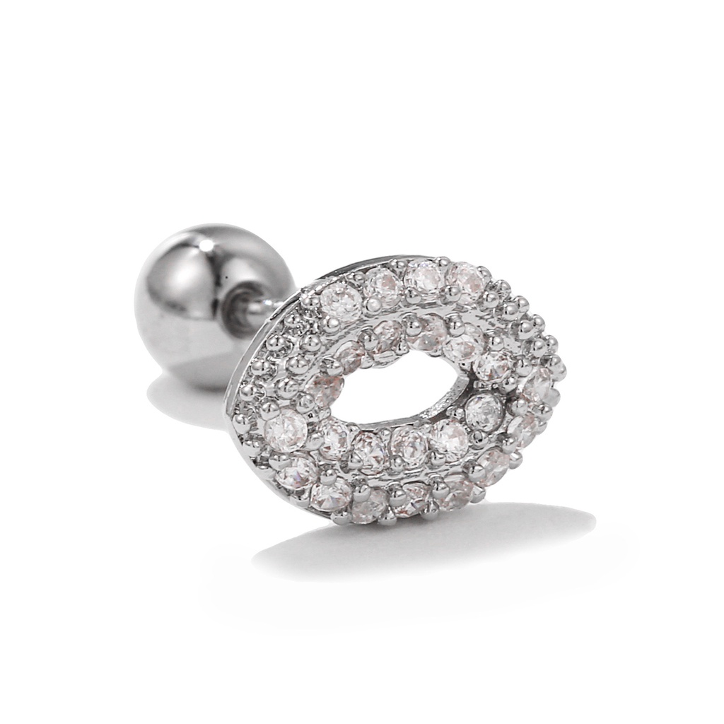 Khuyên Tai Hình Hoa Nhỏ Không Gây Dị Ứng Đính Đá zircon Thời Trang Cho Nữ