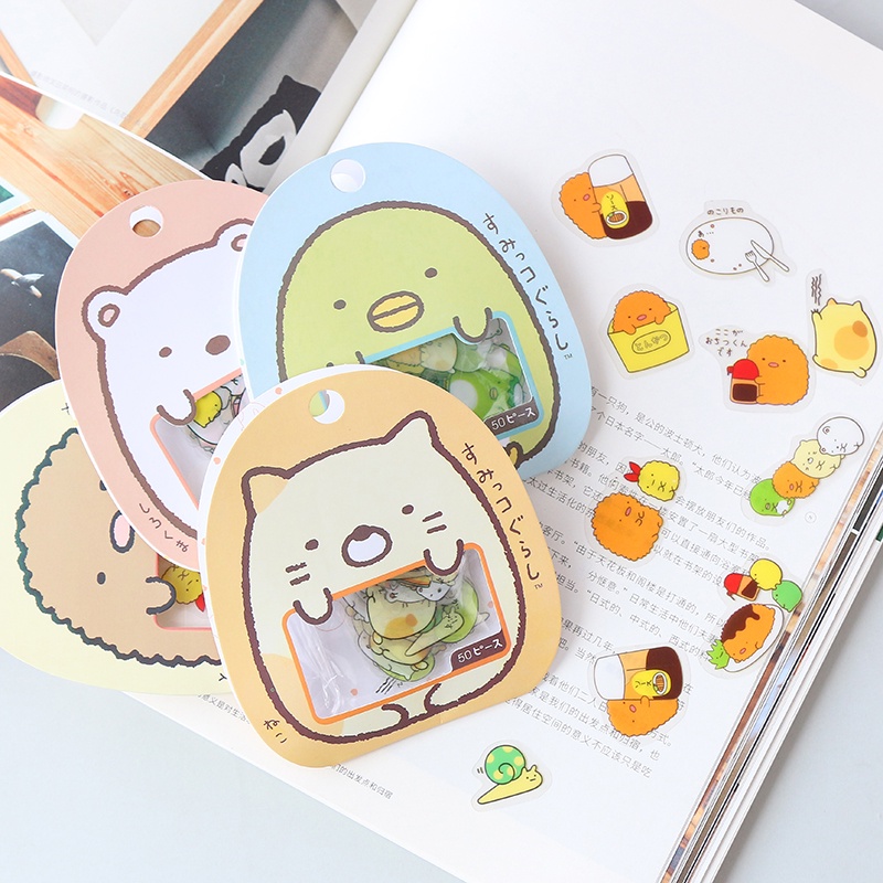 Set 50 Miếng Dán Trong Suốt Trang Trí