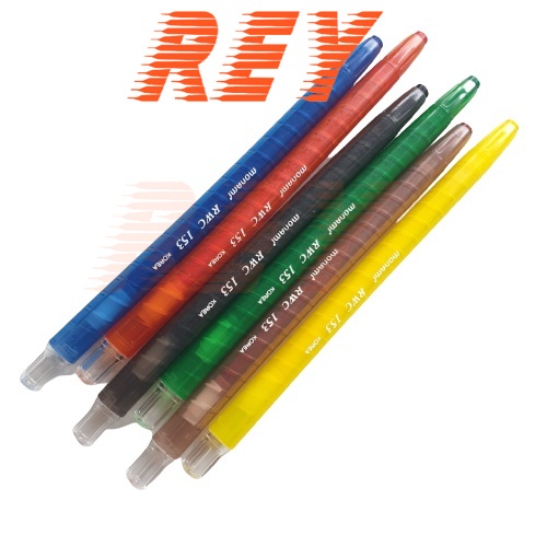 [Giao hoả tốc] Vỉ 6 cây bút sáp vặn Hàn Quốc Monami RWC-6C Retractable wax crayons an toàn chính hãng