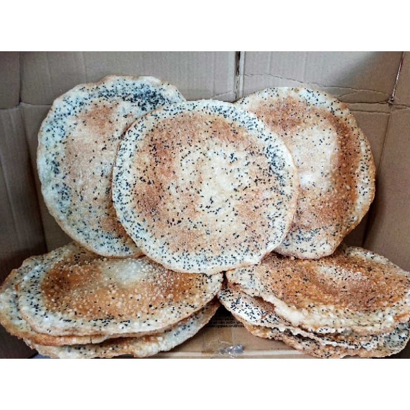 Bịch 5 cái Bánh đa lạt mè đen nướng - chỉ giao tphcm