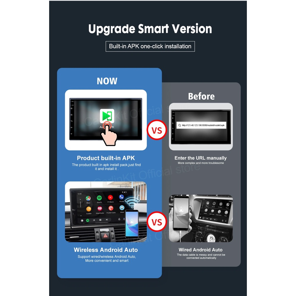 Carlinkit CPC200-CCPA 2022 kích hoạt Apple Carplay và Android Auto cho màn hình Android