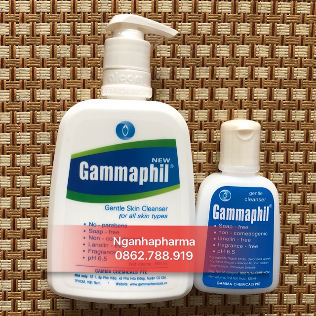 Gammaphil 125ml—500ml - Sữa rửa mặt, sữa tắm chuyên dụng - hàng chính hãng