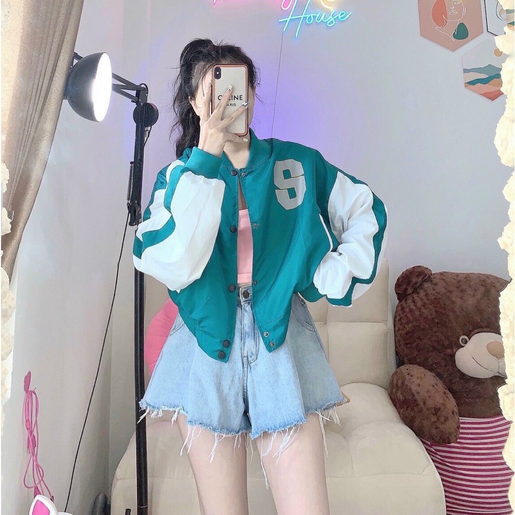 Áo Khoác Gió Dù Chữ G 2 Lớp Kiểu Dáng Crotop Form Rộng Thụng Ulzzang Hàn Quốc Kiểu Dáng Trẻ Trung Cá Tính