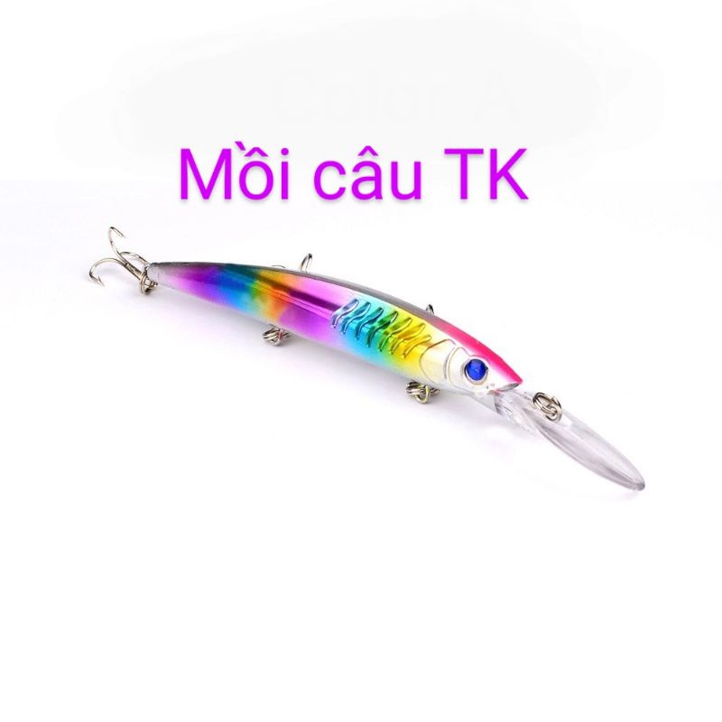 Mồi câu Cá Chẽm cầu vồng (Dài 15cm nặng 12,5 gam)