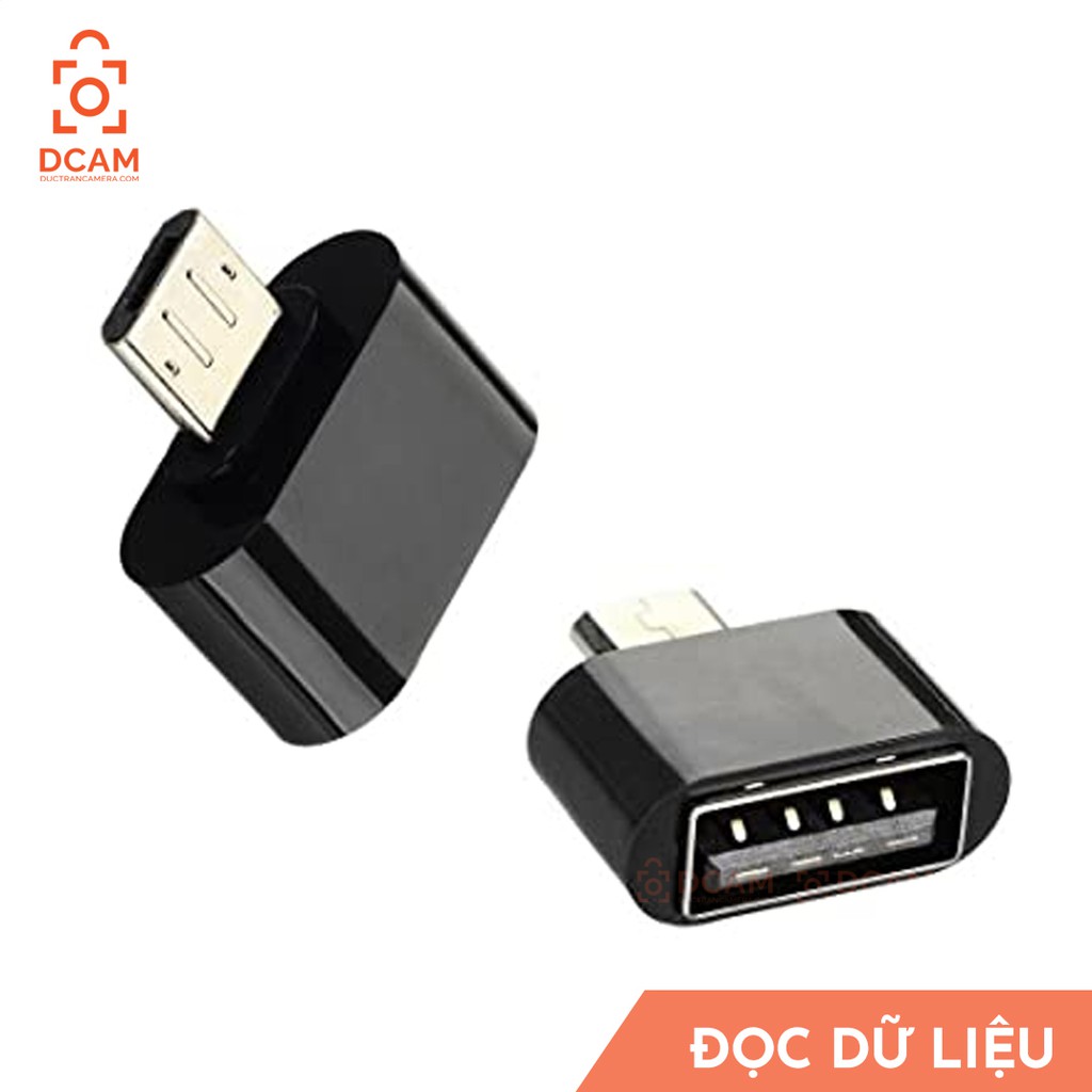 Đầu chuyển OTG giúp cắm USB, chuột, bàn phím, dây cap,... vào điện thoại